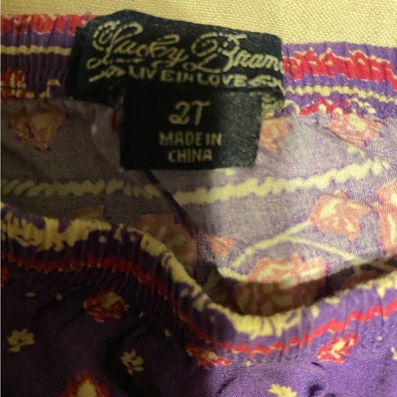 Purple Lucky 2T boho dress with diaper cover - Picture 3 of 3